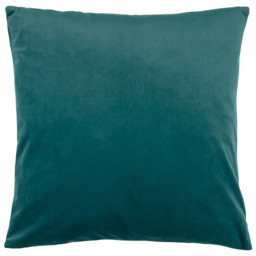 Paoletti Evoke Teal Cut Velvet Cushion - Size: 45 x 45 cm - Multi - Wilko - thumbnail 6