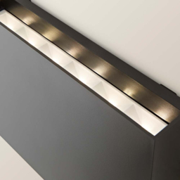 ValueLights Jake Matte Black Up and Down LED Outdoor Wall Light - Size: 12.5 x 20 x 3.9cm - Wilko - thumbnail 7