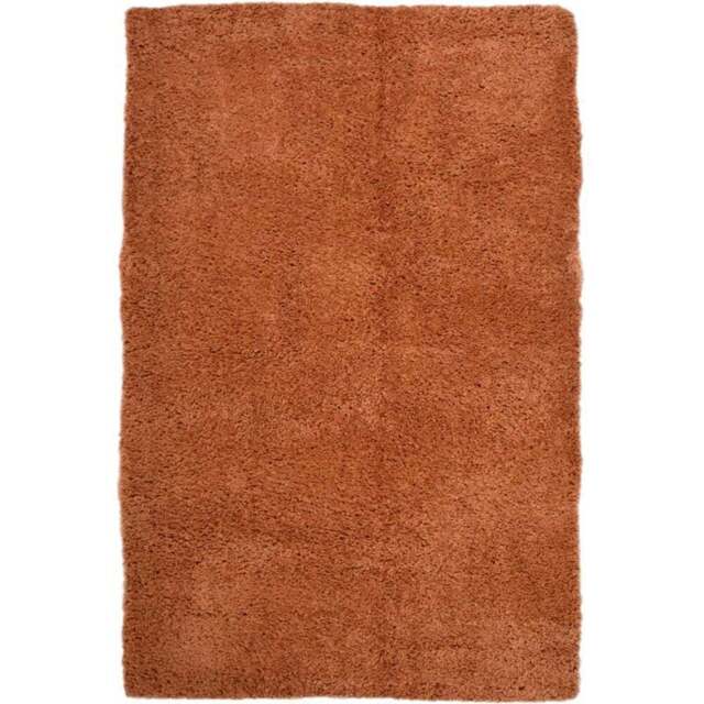 Homemaker Terracotta Snug Plain Shaggy Rug 120 x 170cm - Orange - Wilko - image 1