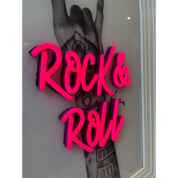 Splashbax Rock And Roll White Premium Gallery Frame LED Neon Wall Art - Size: 105 x 75 x 7cm - Multi - Wilko - thumbnail 4