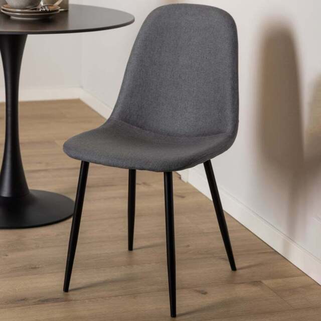 Florence Celia Set of 4 Light Grey Dining Chair - Size: 86 x 44 x 54cm - Multi - Furniture To Go - Wilko - image 1