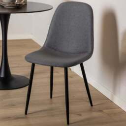 Florence Celia Set of 4 Light Grey Dining Chair - Size: 86 x 44 x 54cm - Multi - Furniture To Go - Wilko - thumbnail 1