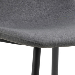 Florence Celia Set of 4 Light Grey Dining Chair - Size: 86 x 44 x 54cm - Multi - Furniture To Go - Wilko - thumbnail 7
