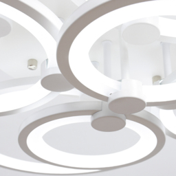 Living and Home White Circular LED Semi Flush Ceiling Light - Size: 10 x 95 x 68cm - Wilko - thumbnail 5