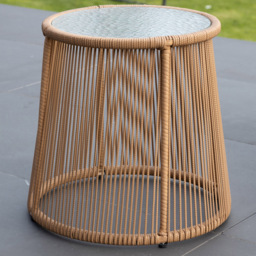 Artemis Carbini 2 Seater Rattan Bistro Set - Cream - Wilko - thumbnail 3