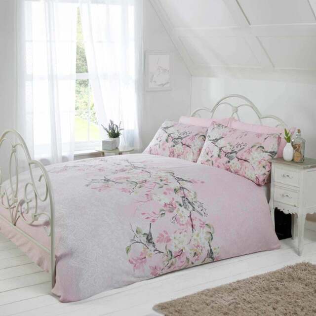 Rapport Home Eloise King Size Pink Duvet Cover Set - Blue - Wilko - image 1
