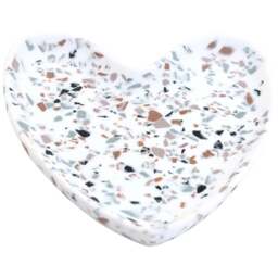 Heart Speckle Soap Dish White - Wilko - thumbnail 1