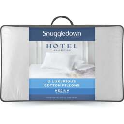 Snuggledown Luxurious Hotel Pillow 2 Pack - White - Wilko
