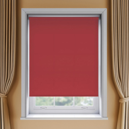 New Edge Blinds Thermal Blackout Roller Blind Red 145cm - Size: W 145 x D 170cm - Wilko