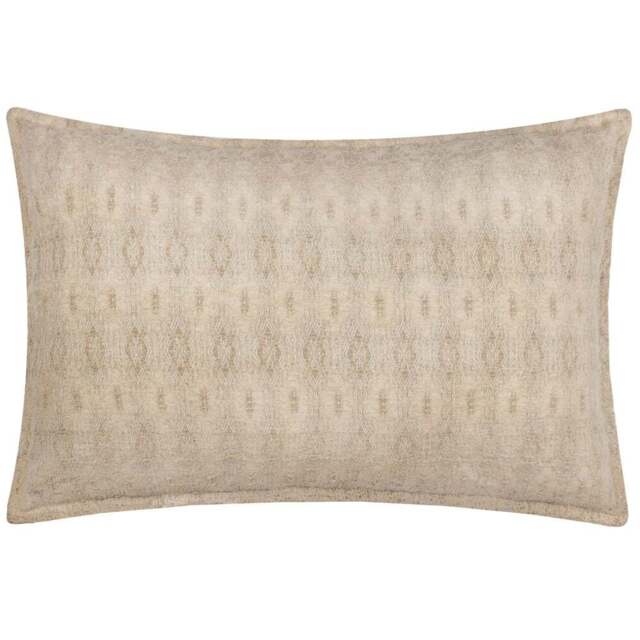 Yard Ramas Natural Jacquard Polyester Filled Cushion - Size: 40 x 40cm - White - Wilko - image 1