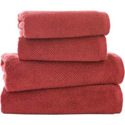 Deyongs Romeo Raspberry Bath Sheet - Size: 85 x 145cm - Red - Wilko