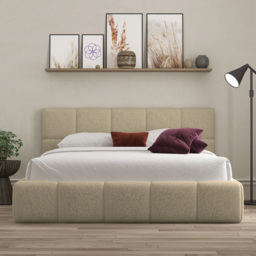 DS Living Ovella Single Latte Cubed Bed Frame - Brown - Wilko - thumbnail 4
