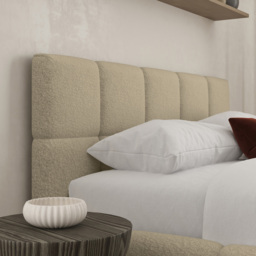 DS Living Ovella Single Latte Cubed Bed Frame - Brown - Wilko - thumbnail 3