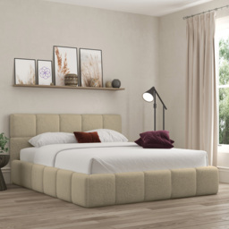 DS Living Ovella Single Latte Cubed Bed Frame - Brown - Wilko - thumbnail 5