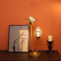 Charlotte Table Lamp Gold - Wilko - thumbnail 3