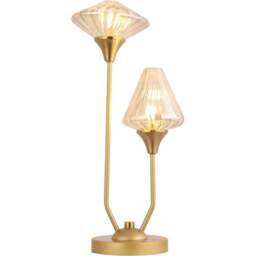 Charlotte Table Lamp Gold - Wilko - thumbnail 1