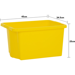 Wham 30L Yellow Stackable Storage Box 4 Pack - Wilko - thumbnail 6