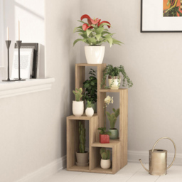 Decortie Sule Oak Plant Stand 2 Pack - Size: 89.0  x 42.0  x 20.0 cm - Cream - Wilko - thumbnail 4