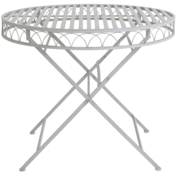Charles Bentley 4 Seater Grey Decorative Rustic Metal Garden Bistro Set - Size: 2 Seater - Wilko - thumbnail 7