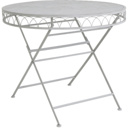 Charles Bentley 4 Seater Grey Decorative Rustic Metal Garden Bistro Set - Size: 2 Seater - Wilko - thumbnail 6