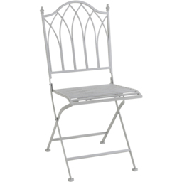Charles Bentley 4 Seater Grey Decorative Rustic Metal Garden Bistro Set - Size: 2 Seater - Wilko - thumbnail 5