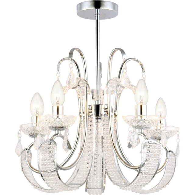 Malani Chandelier Chrome - Wilko - image 1