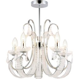 Malani Chandelier Chrome - Wilko - thumbnail 1
