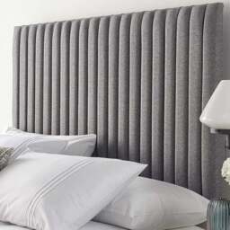 Aspire Furniture Catherine Lansfield Soho Single Grey Saxon Twill Headboard - Aspire Beds - Wilko - thumbnail 1