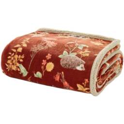 Deyongs Rust Autumnal Woodland Throw 130 x 170cm - Orange - Wilko - thumbnail 1