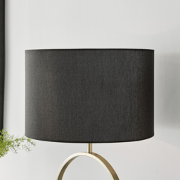 Furniturebox Crocus Black and Gold Table Lamp - Size: 38 x 38 x 63cm - Wilko - thumbnail 4