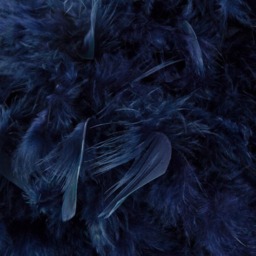 Happy Homewares Navy Blue Feather Decorated Pendant Shade Small - Size: 20 x 25 x 25cm - Wilko - thumbnail 5