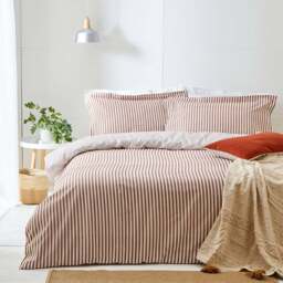Yard Hebden Super King Pecan Reversible Duvet Set - Multi - Yard Living - Wilko