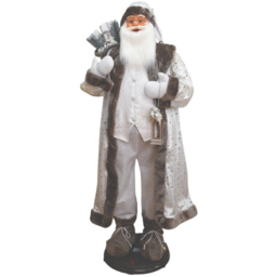 Scandi Singing and Dancing Santa - White - Wilko