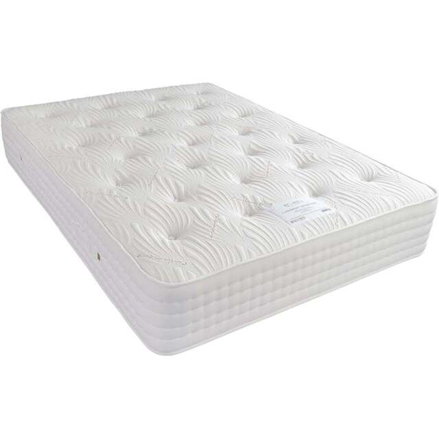 Eden Cashmere Ortho Single 2000 Pocket Sprung Mattress - White - Wilko - image 1