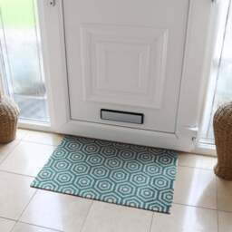 JVL Geo Hex Mega Mat Runner 57 x 150cm - Size: 57 x 75cm - Multi - JVL Homewares - Wilko - thumbnail 3