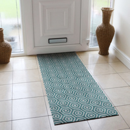 JVL Geo Hex Mega Mat Runner 57 x 150cm - Size: 57 x 75cm - Multi - JVL Homewares - Wilko - thumbnail 4
