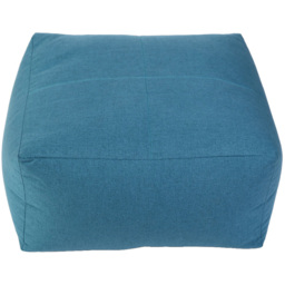 Kaikoo Blue Brushed Fabric Square Slab Bean Bag with Top Quilting - Wilko - thumbnail 5