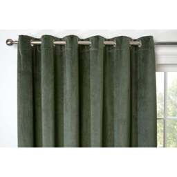 Divante Vermont Velvet Blackout Curtains - Olive/168cm/137cm - Wilko - thumbnail 4