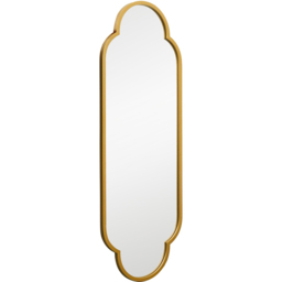 MirrorOutlet The Duplici Gold Metal Double Arched Oval Outdoor Garden Wall Mirror 150 x 52cm - Size: 150 x 52 x 3cm - Wilko - thumbnail 4