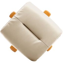 Living and Home Beige Linen Duck Foot Base Swivel Recliner with Ottoman - Size: Single - Cream - Wilko - thumbnail 5
