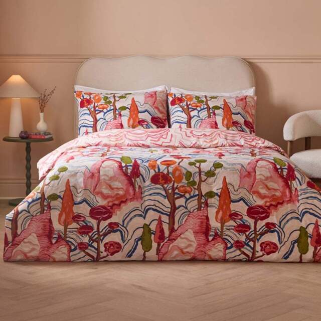 Furn Double Terra Nova Printed Reversible Duvet Set - Multi - Wilko - image 1