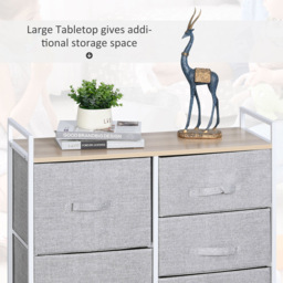 Portland 5 Drawer Grey Chest of Drawers - Multi - Wilko - thumbnail 7