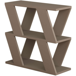 Decortie Lazena 2 Shelf Mocha Grey Modern Side End Table - Size: 55.4 x 60 x 21.2cm - Wilko - thumbnail 3