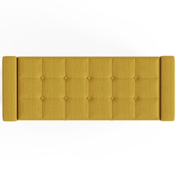 GFW Verona Mustard Ottoman Storage Bench - Size: 39 x 104 x 39cm - Yellow - Wilko - thumbnail 6