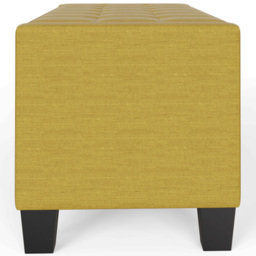 GFW Verona Mustard Ottoman Storage Bench - Size: 39 x 104 x 39cm - Yellow - Wilko - thumbnail 7