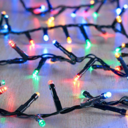 Shatchi 750 Multicolour LED Multifunction Green Cable Christmas String Light 19m - Wilko