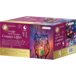 Shatchi 750 Multicolour LED Multifunction Green Cable Christmas String Light 19m - Wilko - thumbnail 3