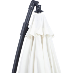 Outsunny Off White Crank Handle Cantilever Banana Parasol 3m - Cream - Wilko - thumbnail 4