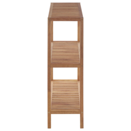 Premier Housewares 3 Tier Wooden Bathroom Shelf Unit - Size: 65 x 27 x 85cm - Wilko - thumbnail 4