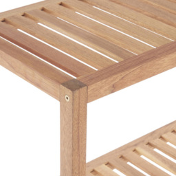 Premier Housewares 3 Tier Wooden Bathroom Shelf Unit - Size: 65 x 27 x 85cm - Wilko - thumbnail 5